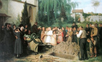 Entierro de niños de Albert Anker
